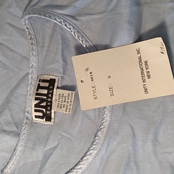 Vintage 1990s Y2K blue nwt blouse 👚 - Picture 3 of 4